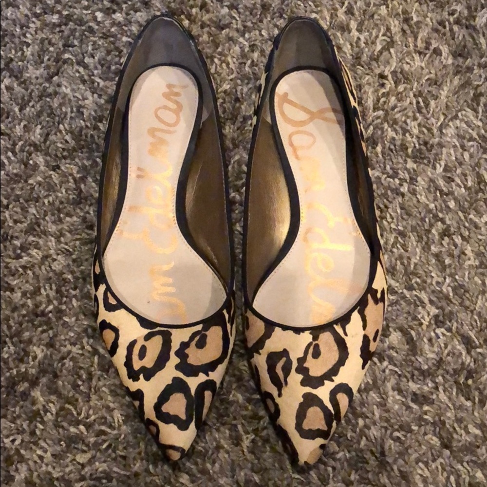 Sam Edelman leopard flats